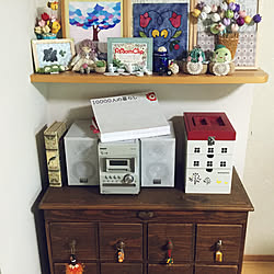 アンファンのチェスト/おうちモチーフ/ハンドメイド/RCの出会いに感謝♡/いつもありがとうございます❤️...などのインテリア実例 - 2019-06-29 13:01:45