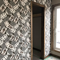 トランプ柄の壁紙のインテリア実例 Roomclip ルームクリップ