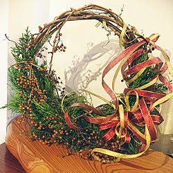 ヒイラギのリースのインテリア実例 Roomclip ルームクリップ