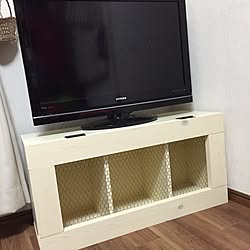 リビング Diy ぶらいわっくす カインズ テレビ台diy などのインテリア実例 17 05 19 11 52 08 Roomclip ルームクリップ