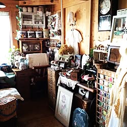 ベッド周り/王子の思い出品は宝物+..・*✧₊☆"/アンティークミシン+レトロミシン/こんにちは+*。/毎日がHappy♡...などのインテリア実例 - 2015-04-23 16:38:59