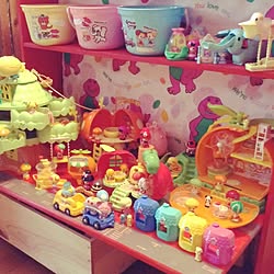 机/ごちゃごちゃ/子供と暮らす。/子供部屋 /娘ZONE...などのインテリア実例 - 2014-08-26 16:13:56