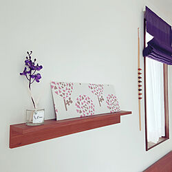 無印良品 壁に付けられる家具/無印良品/壁に付けられる家具/カーテン 紫/寝室の壁...などのインテリア実例 - 2020-09-07 08:35:48