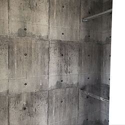 コンクリート打ちっぱなし サンゲツクロス 壁 天井 シューズクロークのインテリア実例 17 03 13 01 11 41 Roomclip ルームクリップ
