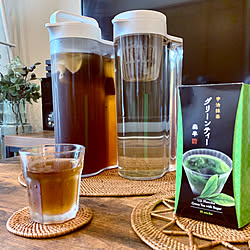 水出し茶ポット/グリーンティー/穀物ブレンド茶/冷茶/アクリル冷水筒 冷水専用約2L...などのインテリア実例 - 2020-07-16 14:37:23