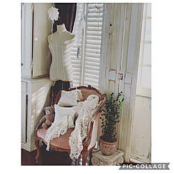 アンティークレース/YouTubeチャンネルあります/vintage/シャビーシック/French...などのインテリア実例 - 2020-09-03 17:00:30