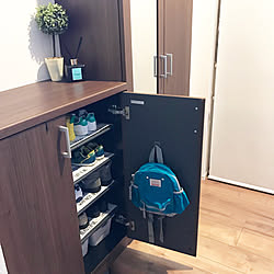 玄関/入り口/イヤイヤ期/ランドリンルームディフューザー/オーシャンアンドグラウンド/3COINS...などのインテリア実例 - 2018-06-25 06:37:42