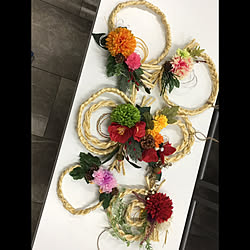 玄関/入り口/ダイソー/100均/ハンドメイド/セリア...などのインテリア実例 - 2019-12-13 17:55:14