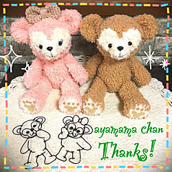 可愛い Lサイズ カメラマーク消し ダッフィー シェリーメイ くつろいでます などのインテリア実例 19 04 06 21 04 16 Roomclip ルームクリップ