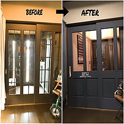 引き戸リメイクのインテリア実例 Roomclip ルームクリップ