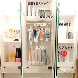 100均 歯磨き粉のインテリア実例 Roomclip ルームクリップ