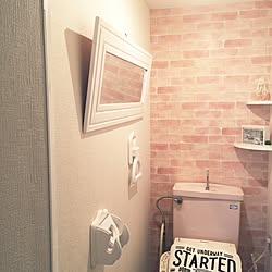 バス/トイレ/塗り塗り/ホワイト化計画/ペイント/ホワイトインテリアに憧れて...などのインテリア実例 - 2017-04-17 10:11:27
