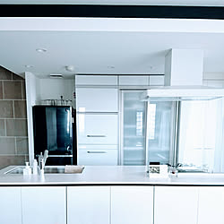 アイランドキッチン 家電収納のインテリア実例 Roomclip ルームクリップ