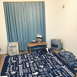 しまむらのラグ カーテン すみっこぐらし 部屋全体のインテリア実例 03 05 21 13 23 Roomclip ルームクリップ