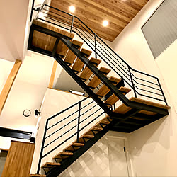 折り返し階段のインテリア実例 Roomclip ルームクリップ