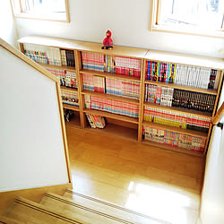 本棚 踊り場 階段 新築 棚のインテリア実例 04 22 16 38 46 Roomclip ルームクリップ