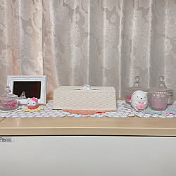カーテンのある暮らし/カーテン/キティちゃん/キティ/リップクリーム...などのインテリア実例 - 2020-09-06 09:51:21