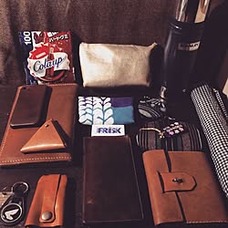 部屋全体 自作 革細工 イルビゾンテ Iphoneケース などのインテリア実例 14 09 01 22 43 02 Roomclip ルームクリップ