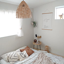 ベッド周り/寝具/いつもいいねやコメありがとうございます♡/コメントお気遣いなくです❤︎/SOSTRENE GRENE...などのインテリア実例 - 2020-08-02 21:39:28