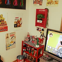 リビング/アメリカン/赤好き/赤 黄色すき/一目惚れ雑貨...などのインテリア実例 - 2016-09-28 20:52:07