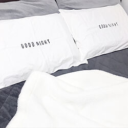 ベッド周り/ベッドルーム/寝室/無印良品/白い毛布...などのインテリア実例 - 2019-01-12 07:51:00