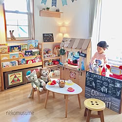 棚/こどもと暮らす。/おままごと/キッズスペース (リビング)/おままごとキッチンDIY ...などのインテリア実例 - 2017-05-11 10:38:01