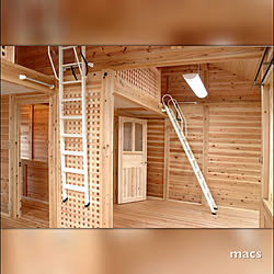 部屋全体/はしご/ロフト/自然素材/木の家...などのインテリア実例 - 2019-01-31 16:45:58