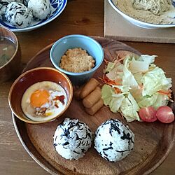 キッチン/ニトリ木のプレート/いつもいいね！ありがとうございます♪/良い週末を(*´▽｀*)ﾉ))/朝食photo♥のインテリア実例 - 2015-12-05 09:09:01
