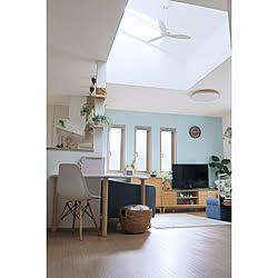 壁/天井/家づくり/平屋/天窓(トップライト)/吹き抜け...などのインテリア実例 - 2019-11-23 23:44:29