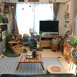スリーコインズ/リビング/四季物ひろば/切り株スツール/BotaNice...などのインテリア実例 - 2020-09-05 07:36:25