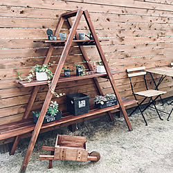 玄関/入り口/ガーデンテーブル&チェア/グリーンのある暮らし/DIY/一輪車DIY...などのインテリア実例 - 2018-11-03 16:37:28