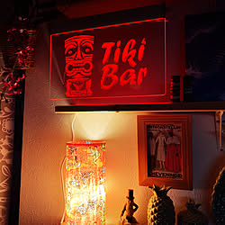 TIKI BAR/間接照明好き/ハワイアン/リゾート/オールドハワイアン...などのインテリア実例 - 2020-02-18 23:08:15