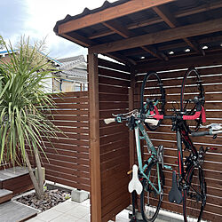ロードバイク/クロスバイク/自転車置き場DIY/自転車壁掛け/部屋全体のインテリア実例 - 2021-05-17 12:16:00