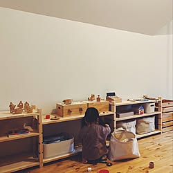 おもちゃ収納 カインズのインテリア実例 Roomclip ルームクリップ