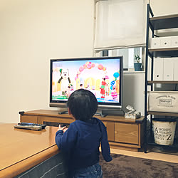 着替え拒否/テレビ周り/テレビ台/テレビ/キャンドゥ...などのインテリア実例 - 2020-02-13 08:46:26