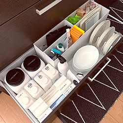キッチン/詰替ボトル/mon・o・tone/ファイルボックス収納/無印良品 ファイルボックス...などのインテリア実例 - 2018-11-03 11:45:47