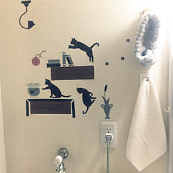 東急ハンズ/無印良品 壁に付けられる家具/無印良品/洗面所/100均...などのインテリア実例 - 2019-03-05 12:57:14