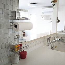 壁用キッチン汚れ防止シートのインテリア実例 Roomclip ルームクリップ
