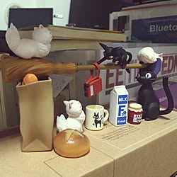 リビング おやすみなさい 魔女の宅急便 ジジ ウォールステッカー 無印良品 などのインテリア実例 16 10 01 01 22 38 Roomclip ルームクリップ