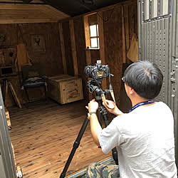 雑誌取材/ダメージ加工/diy作業中/DIY/小屋DIY ...などのインテリア実例 - 2019-06-22 23:25:35