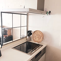 コンロ前のインテリア実例 Roomclip ルームクリップ