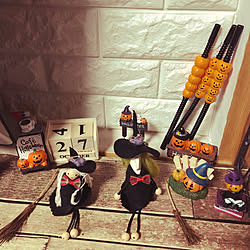 棚/ハロウィンパーティー準備/ハロウィンパーティー飾り付け/ハロウィンディスプレイ/ハロウィン...などのインテリア実例 - 2018-10-27 23:09:17