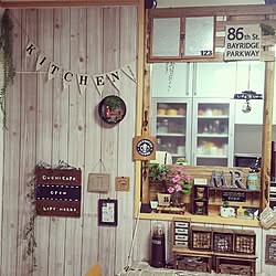 キッチン/おしゃれ/100均/ペイント/DIY...などのインテリア実例 - 2016-06-26 22:09:27
