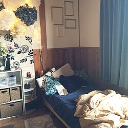 ベッド周り/寝室/北欧/ファブリックパネルのインテリア実例 - 2016-09-26 07:48:44