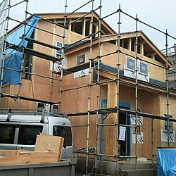 部屋全体/上棟その後♪/ブラックウォールナット/ナチュラル床/外壁...などのインテリア実例 - 2017-11-15 08:31:25