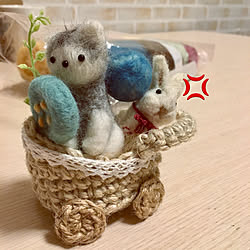 RCの出会いに感謝♡/オリジナル/可愛いもの♡/羊毛フェルト初心者/団地でも諦めない!...などのインテリア実例 - 2020-08-22 01:03:19