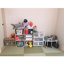 ニトリ/和室/おもちゃ棚/おもちゃ部屋/おもちゃ収納...などのインテリア実例 - 2019-03-26 10:20:47