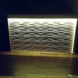 キッチン/simple life/ウッドパネル/キッチンカウンター/間接照明...などのインテリア実例 - 2016-12-16 22:12:49