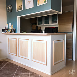 モールディングdiy コーナン木材 モールディング 棚 ホワイトインテリア などのインテリア実例 17 08 19 47 55 Roomclip ルームクリップ
