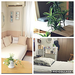 脚付きマットレス/ベッド/ホワイトインテリア/ナチュラルインテリア/極小住宅...などのインテリア実例 - 2020-01-31 09:52:35